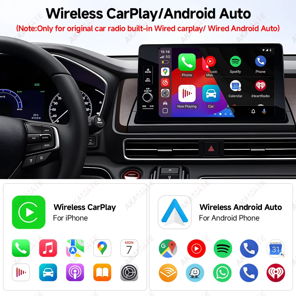 2in1 Mini Wireless CarPlay Adapter &ndash; Wireless Android Auto