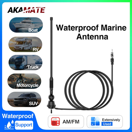 AKAMATE Boat Radio Antenna - 10 Mile Range Flexible