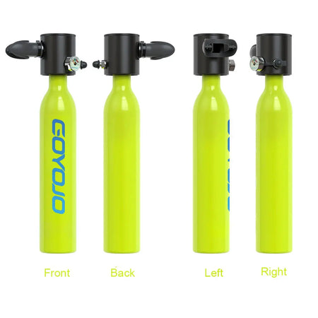 Mini Scuba Tank 0.5L Cylinder &ndash; Portable Emergency Oxygen