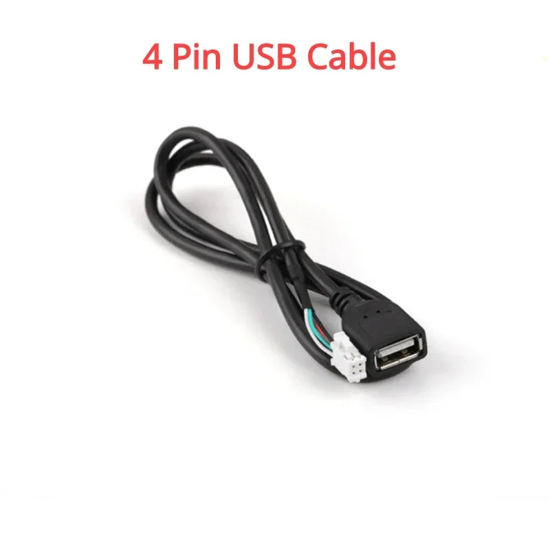 Câble USB universel 4 & 6 broches pour lecteur multimédia de voiture, longueur 76 cm