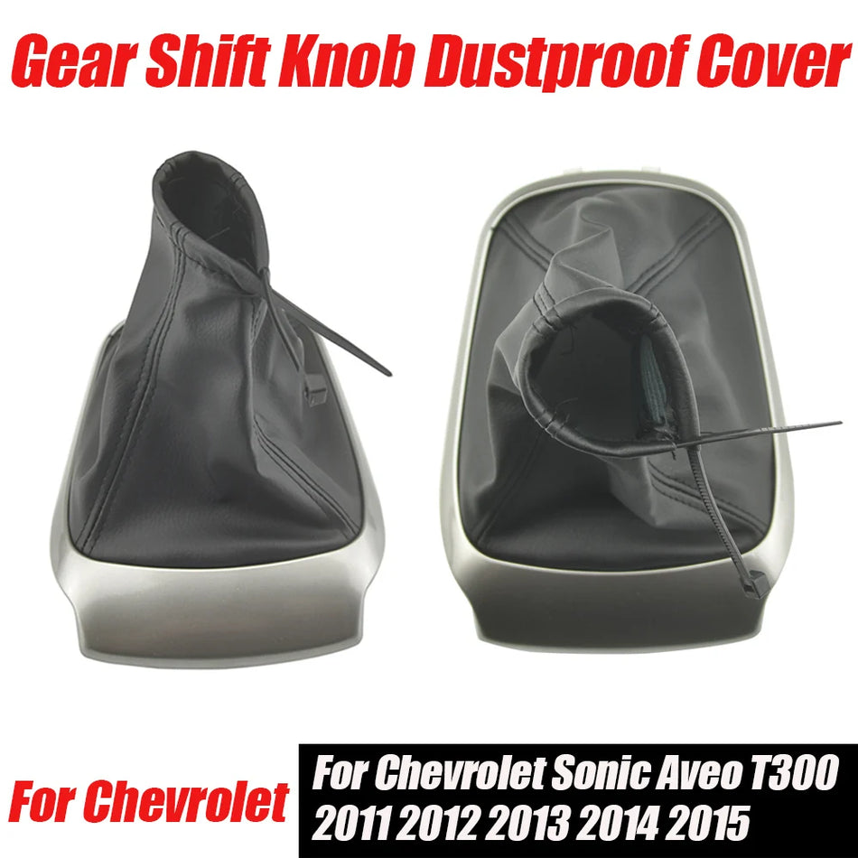 Pārnesumu pārslēga rokturis un putekļu necaurlaidīgs gaiters Chevrolet Sonic Aveo T300 2011-2015