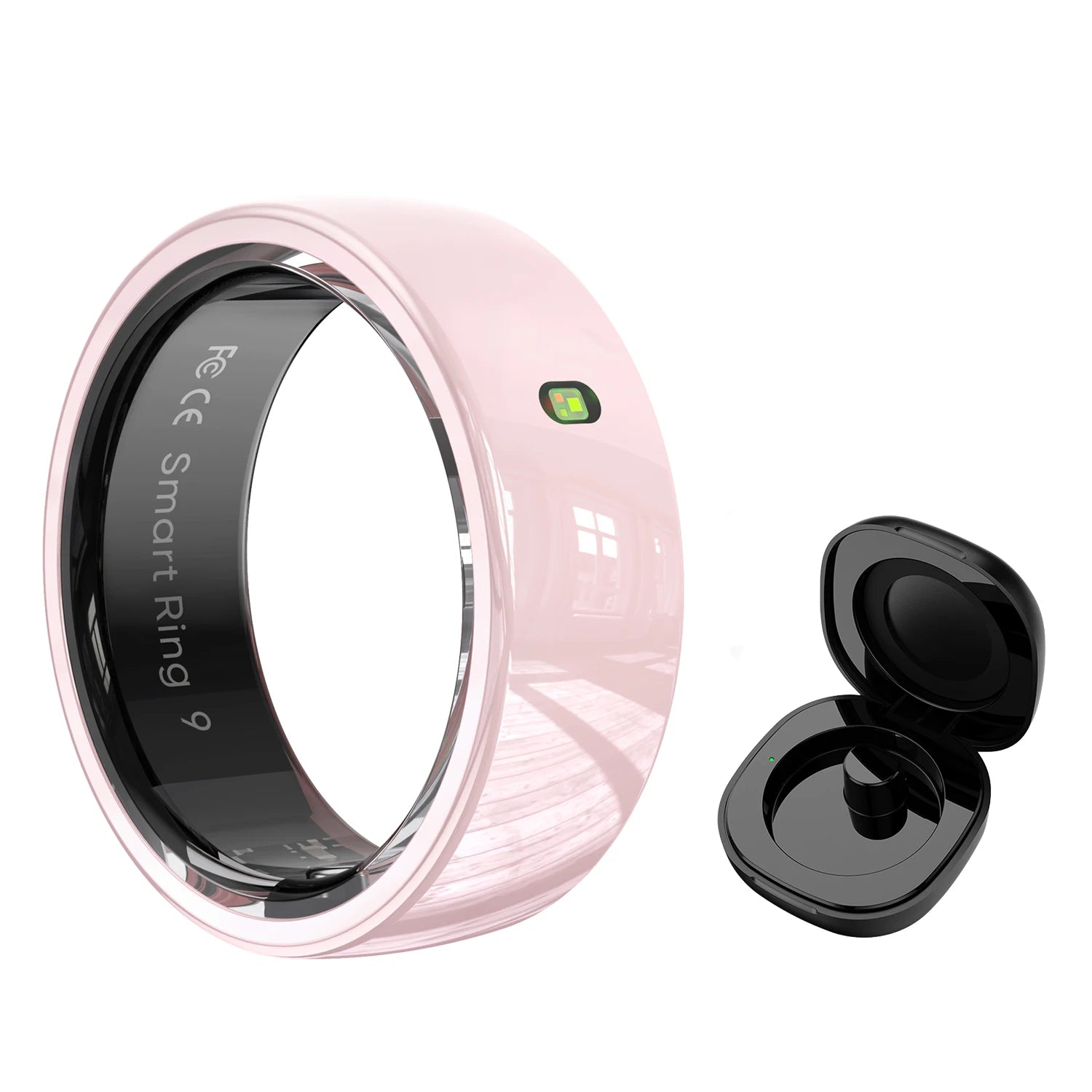 R05 Smart Ring with NFC, Heart Rate &amp; Sleep Monitor, 5ATM Waterproof Pink / 12