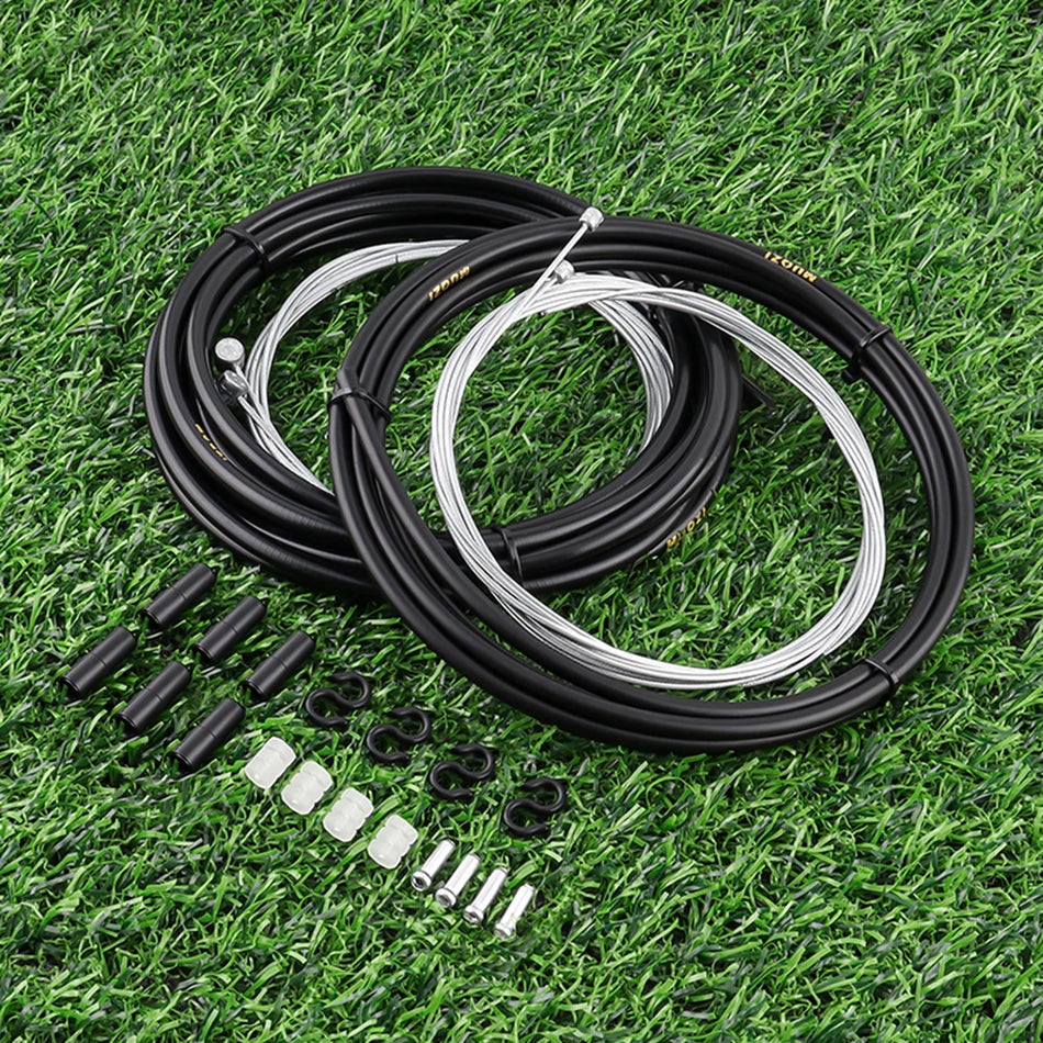 Kit de Cabos de Travão e Mudança para Bicicleta de Montanha e Estrada MUQZI com Dupla Cabeça