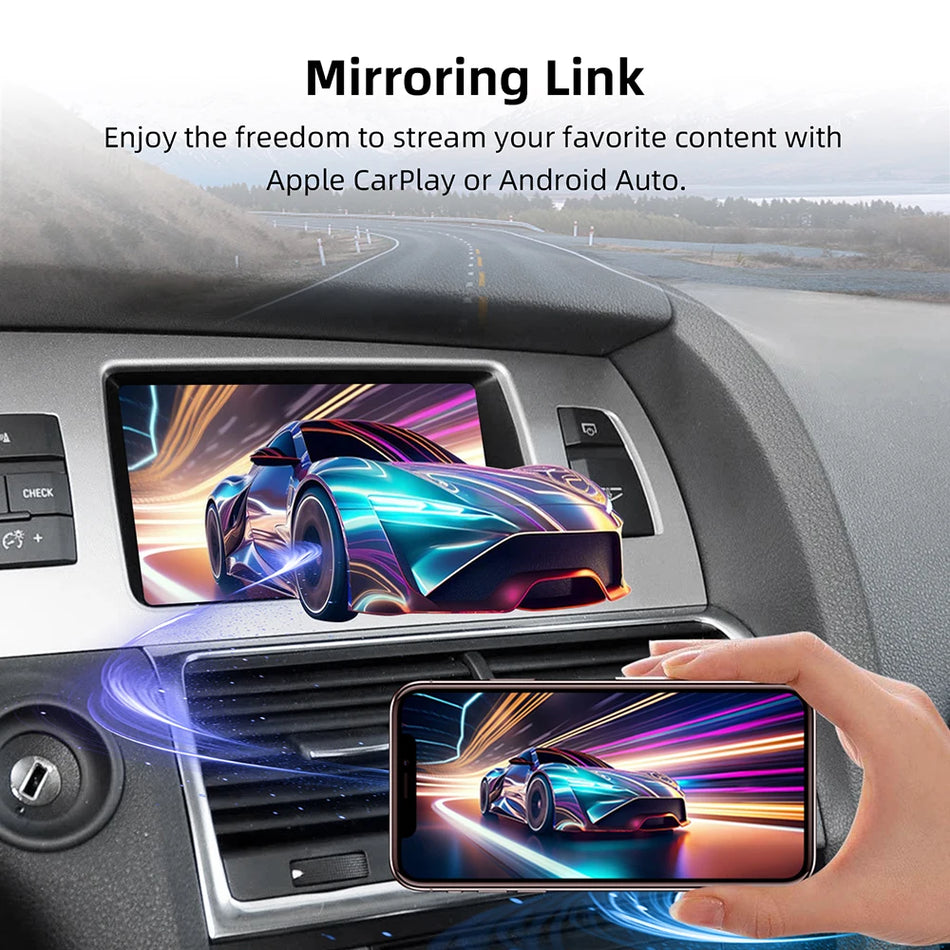 Kit de retrofit CarPlay și Android Auto MMI 3G pentru Audi A6 Q7 2009-2015