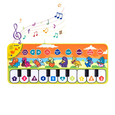 Coolplay Music Piano Mat &ndash; Interactive Educational Fun for Toddlers 80x33cm Dinosaur
