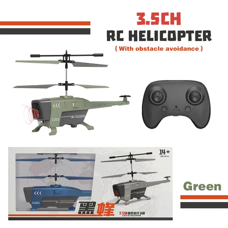 RC Helicopter 3.5Ch &ndash; Obstacle Avoidance Technology green 3.5CH