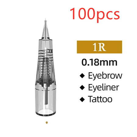 Aimoosi M7 Tattoo Machine Set - PMU Gun For Beginners ONLY Needles1R0.18mm