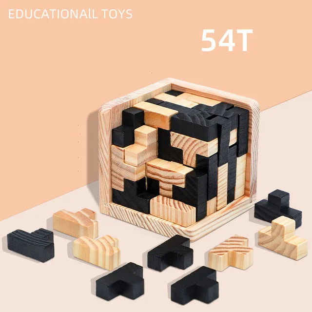 3D Cube Puzzle Lu &ndash; Educational Brain Teaser For All Ages NB165C1-54T