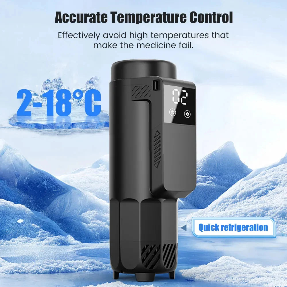 Portable Insulin Cooler With LCD Display &ndash; USB Rechargeable