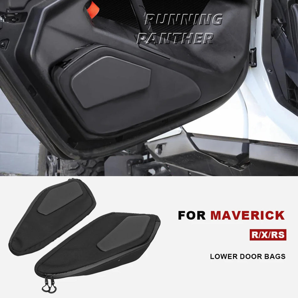 Lower Door Bags With Big Capacity Tool Storage For Can-Am Maverick R X XS