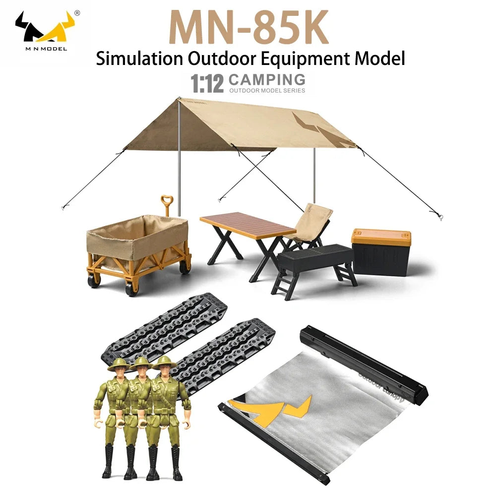 MN85K 1/12 Scale Camping Set &ndash; Realistic Miniature Gear