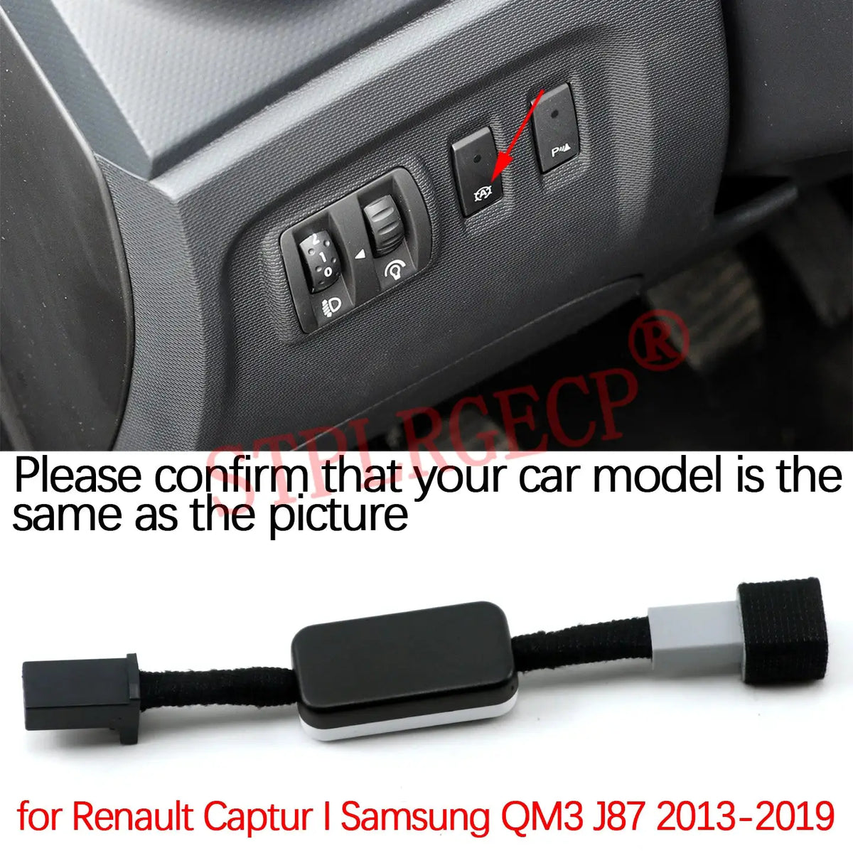 Automatic Stop Start Engine System Off Cable Plug and Play Eliminator for Renault Captur I Samsung QM3 J87 2013-2019 by InterCyprus Trading Ltd