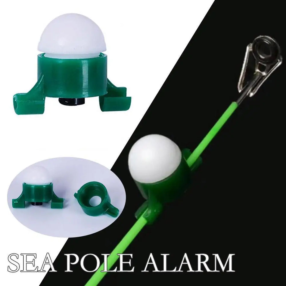 Noční rybářský alarm na záběr s čidlem špičky prutu a LED světlem zvonku