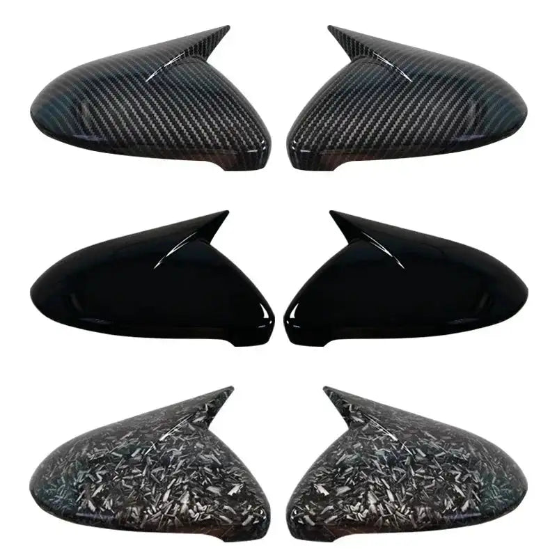 VW Golf 7 Mirror Cover Caps Gloss Black 2Pcs Set Premium