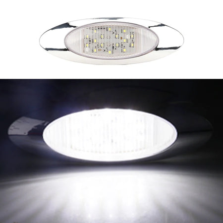 Kevanly 16 LED Clearance Light &ndash; Universal 24V Strobe Safety Marker WHITE / 1 piece