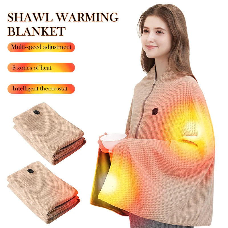 Wearable Electric Blanket &ndash; Three Heating Levels USB Powered