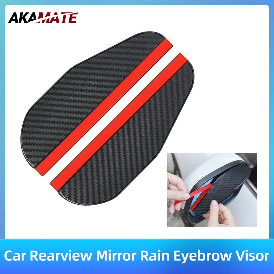 HSJ02 Car Mirror Rain Shield &ndash; Thickened Carbon Fiber