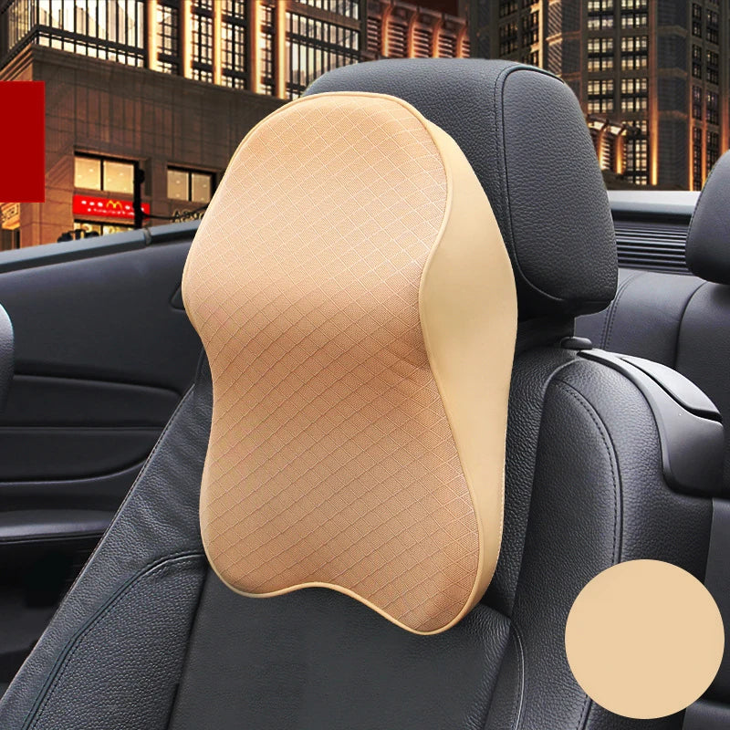 Car Headrest Cushion 3D Memory Foam Pillow - Neck Relief