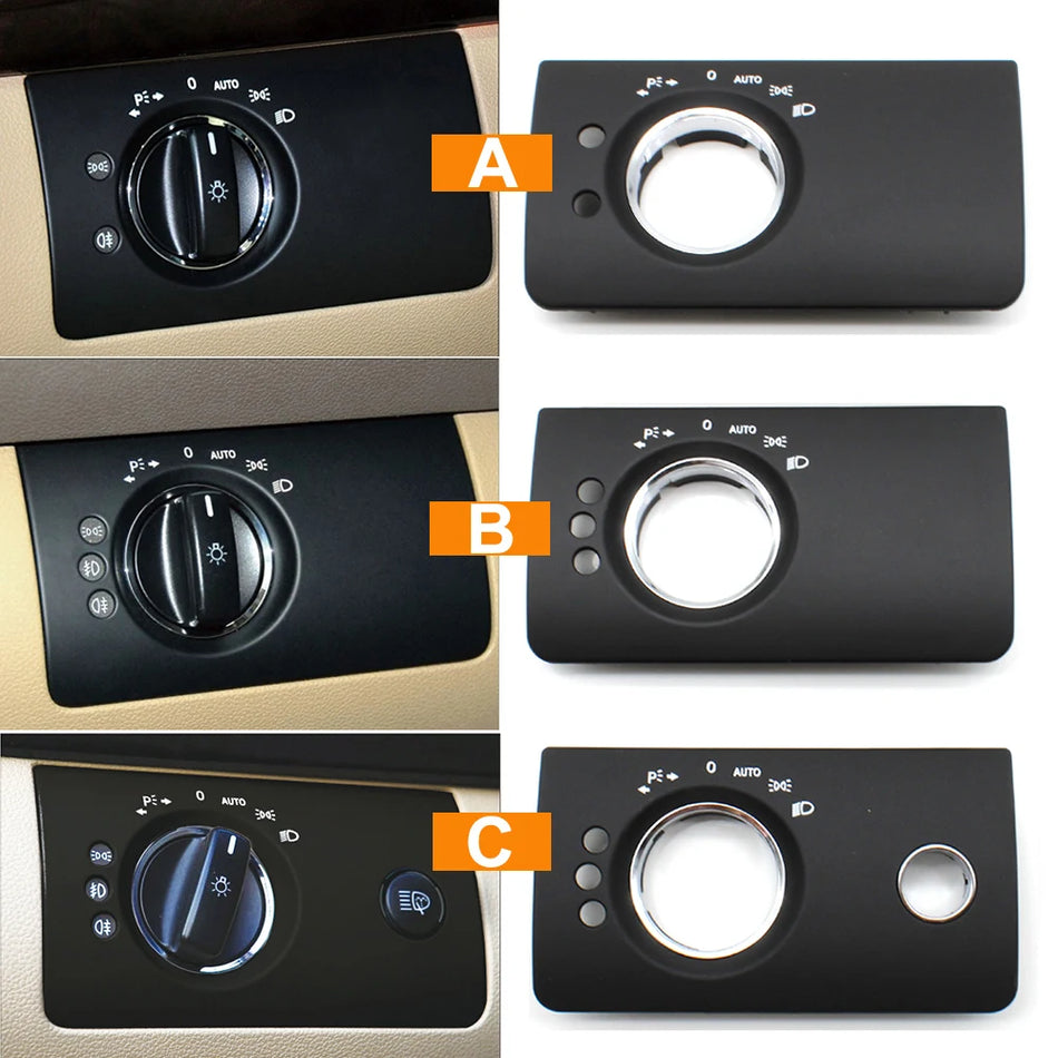 Pannello di Copertura Interruttore Fari Finitura Cromo Sostituzione per Mercedes-Benz ML GL W164
