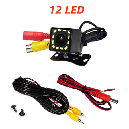 Car Rear Camera 4/8/12 LED - 140 Degree Night Vision Universal 12 LED Camera