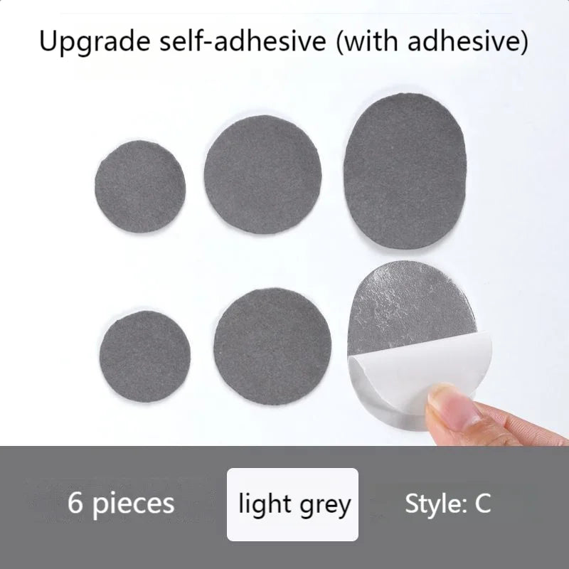 Shoe Heel Protector Adhesive Patch for Sports Sneakers Light gray C / CHINA