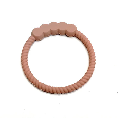 Silicone Animal Teether Set &ndash; Safe and Soothing Designs for Babies Peach color