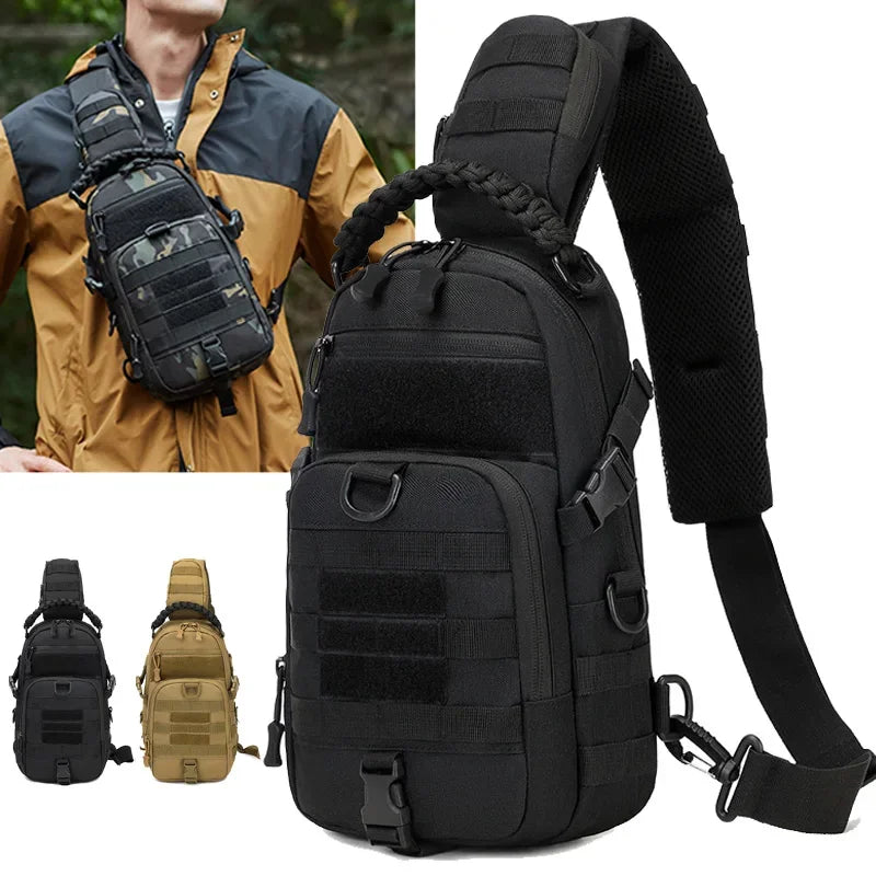 Tactical Men's Camping Chest Bag - Multifunctional Outdoor Sling Pack