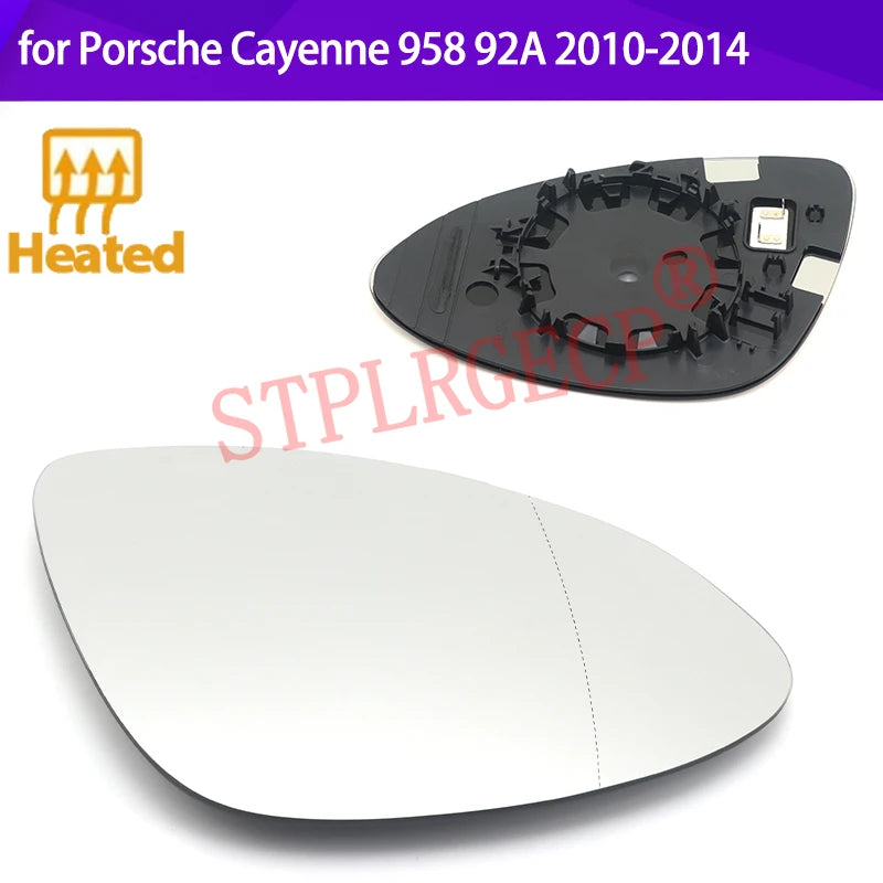 Vyhrievané sklo dverového zrkadla pre Porsche Cayenne 958 92A pred faceliftom 2010-2014
