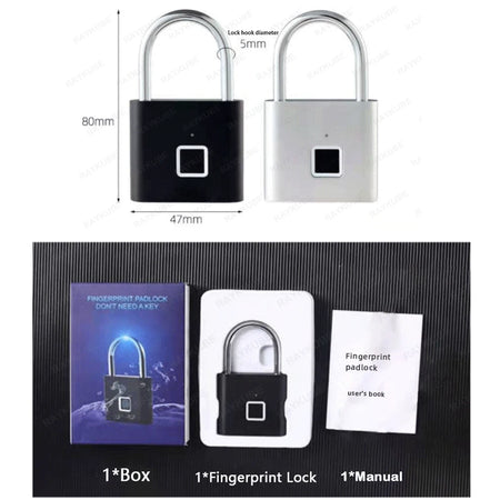 RAYKUBE P2 Smart Waterproof Fingerprint Padlock