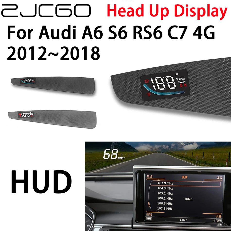 Automobilio Head Up Display 5 colių laidinis Audi A6 S6 RS6 C7 2012-2018