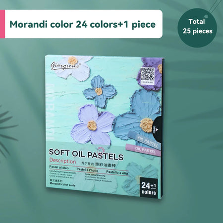 Artist Soft Oil Pastel Set &ndash; Non Toxic Washable Colors Morandi 25Pcs