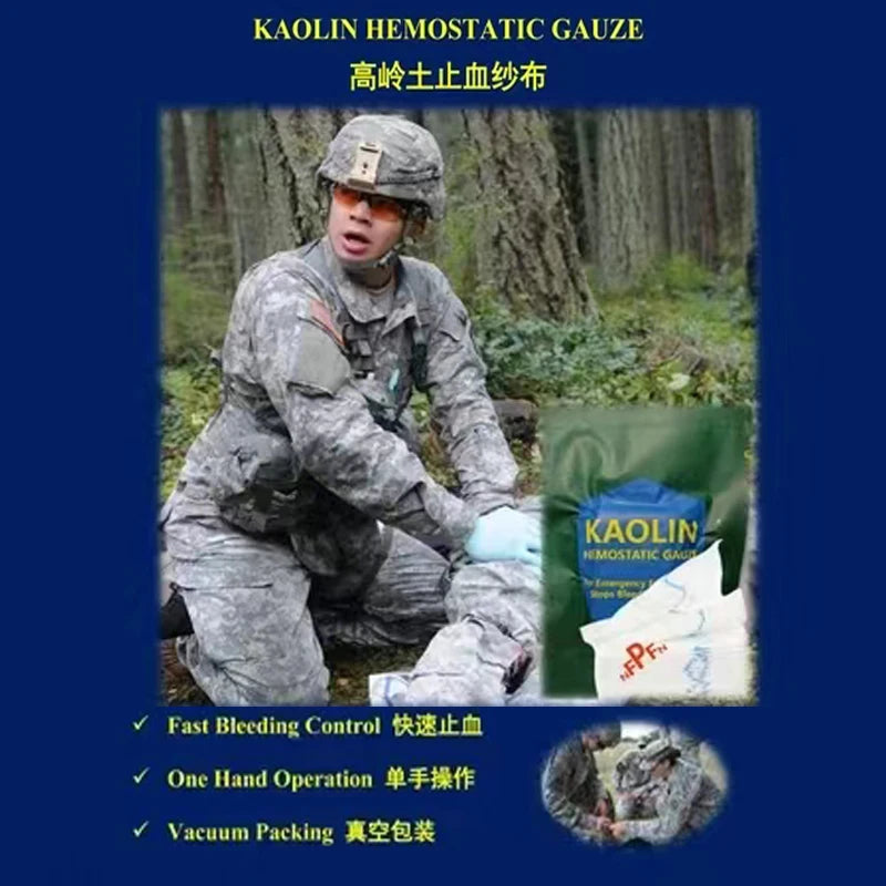 Hemostatic Kaolin Gauze Z-Fold Soluble &ndash; Fast Hemostasis
