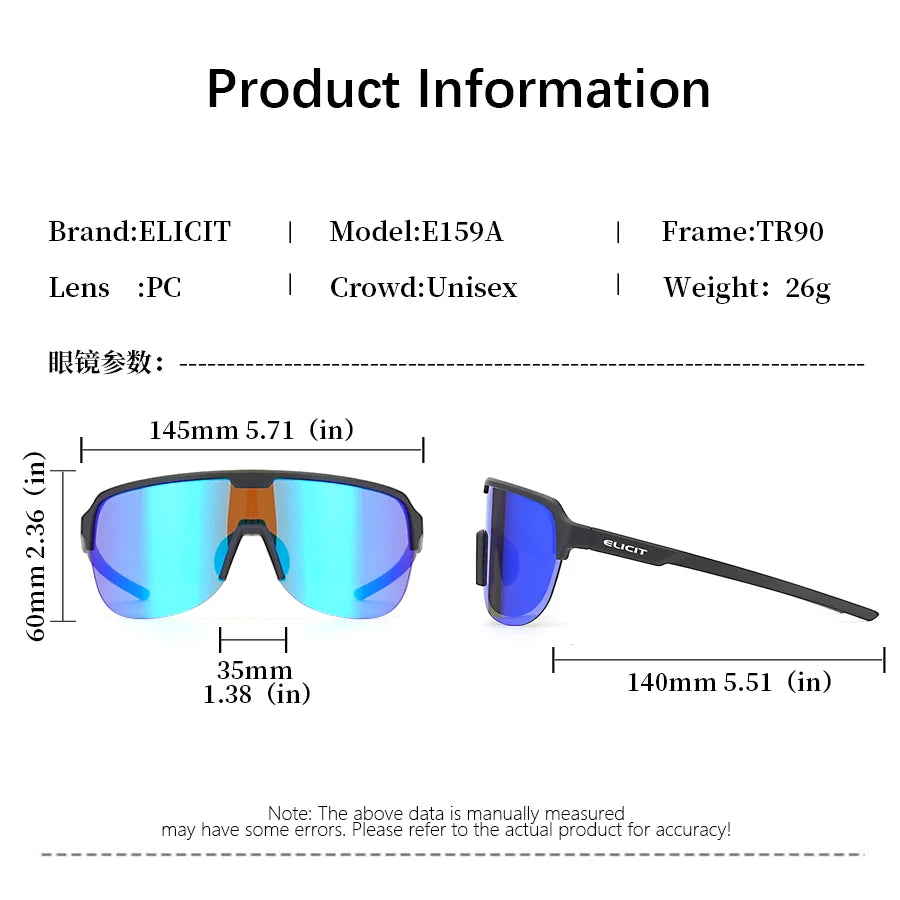 ELICIT MTB Sunglasses &ndash; UV400 Protection and Anti-Fog Design