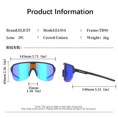 ELICIT MTB Sunglasses &ndash; UV400 Protection and Anti-Fog Design