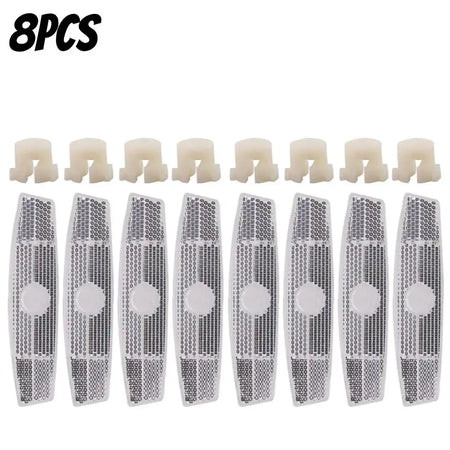 4 Pack Fish Shaped Bike Spoke Reflectors For Wheel Rim 8PCS