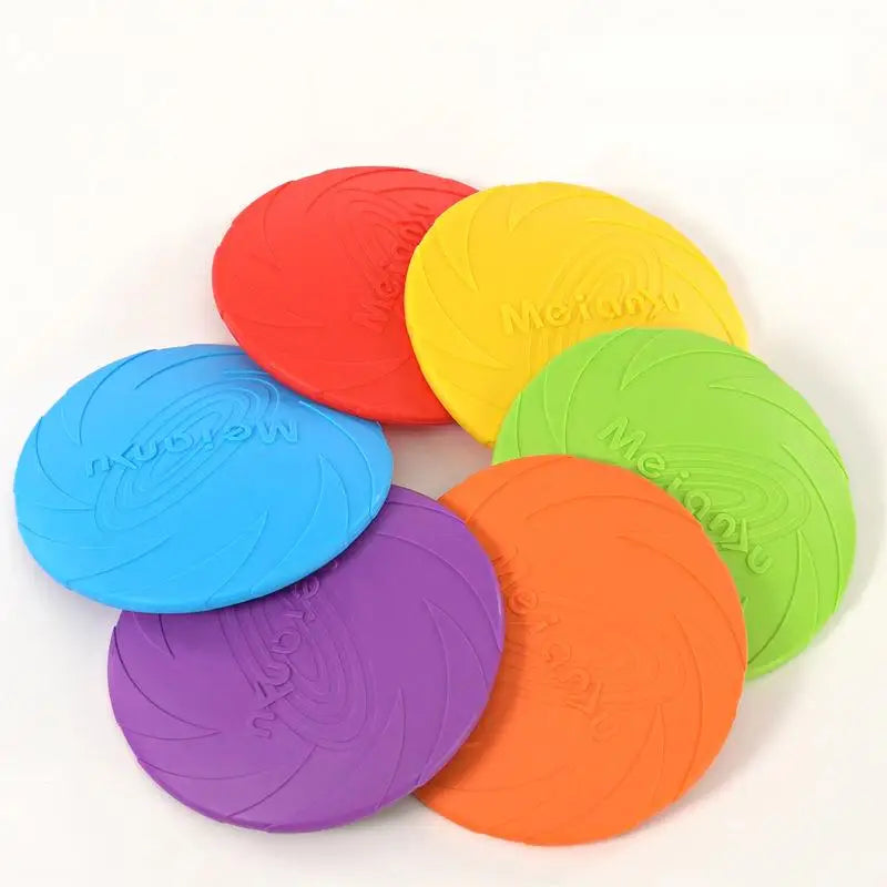 OUZEY Bite Resistant Flying Disc Toy for Dogs - Interactive Training &amp; Outdoor Fun
