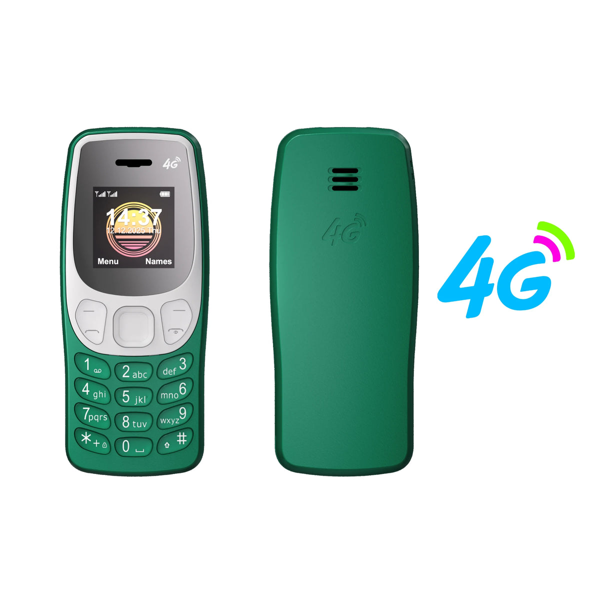 SERVO BM80 LTE 4G Mini Mobile Phone &ndash; Dual SIM Standby green