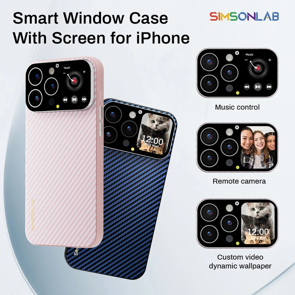 Pouzdro na chytrý telefon s oknem 1,83 palce pro iPhone 13/14/15/16 Pro