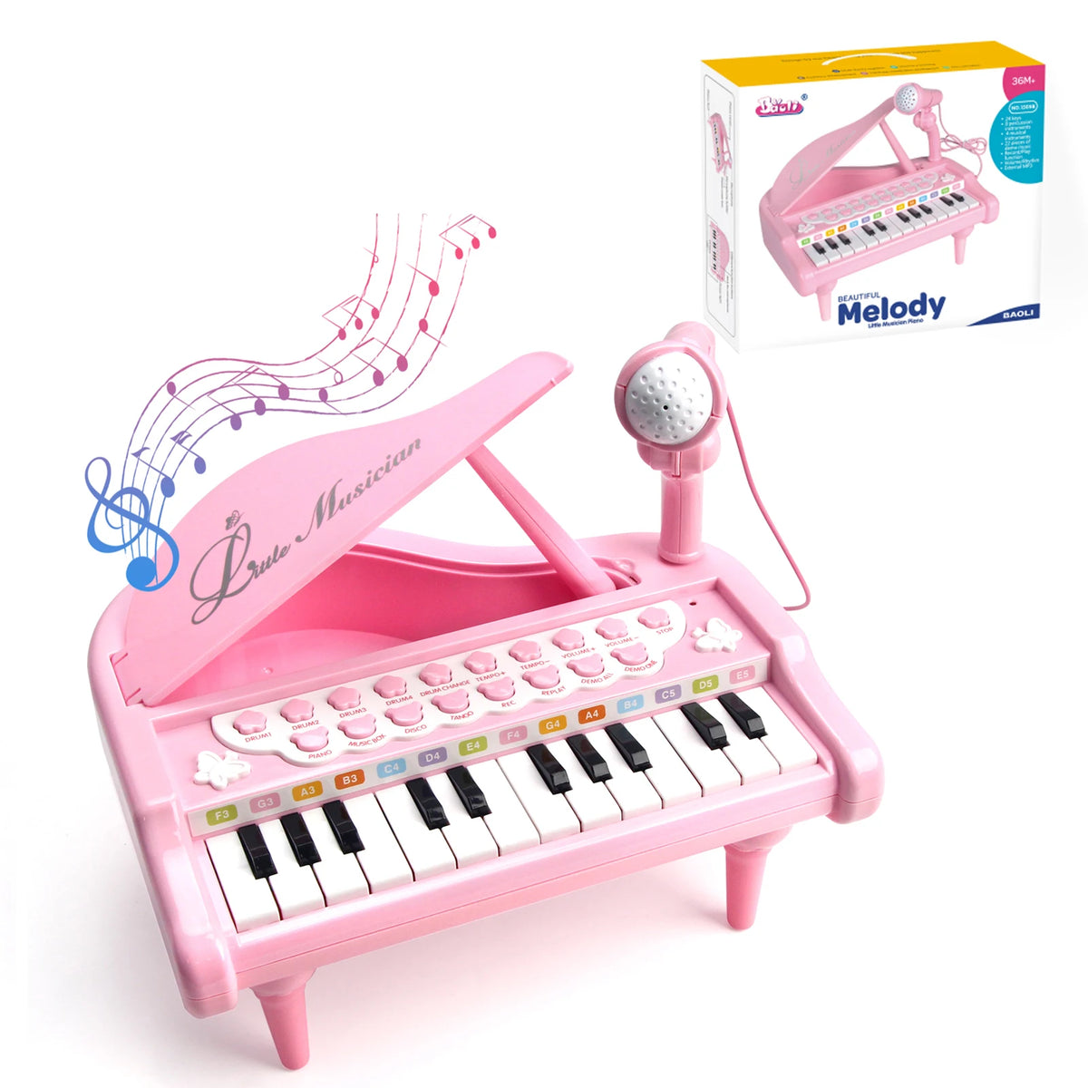 Coolplay Kids Electronic Keyboard Piano &ndash; Educational Musical Fun for Ages 3-6 1pcs with box