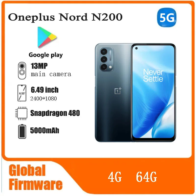 OnePlus Nord N200 5G - Long Lasting 5000mAh Battery