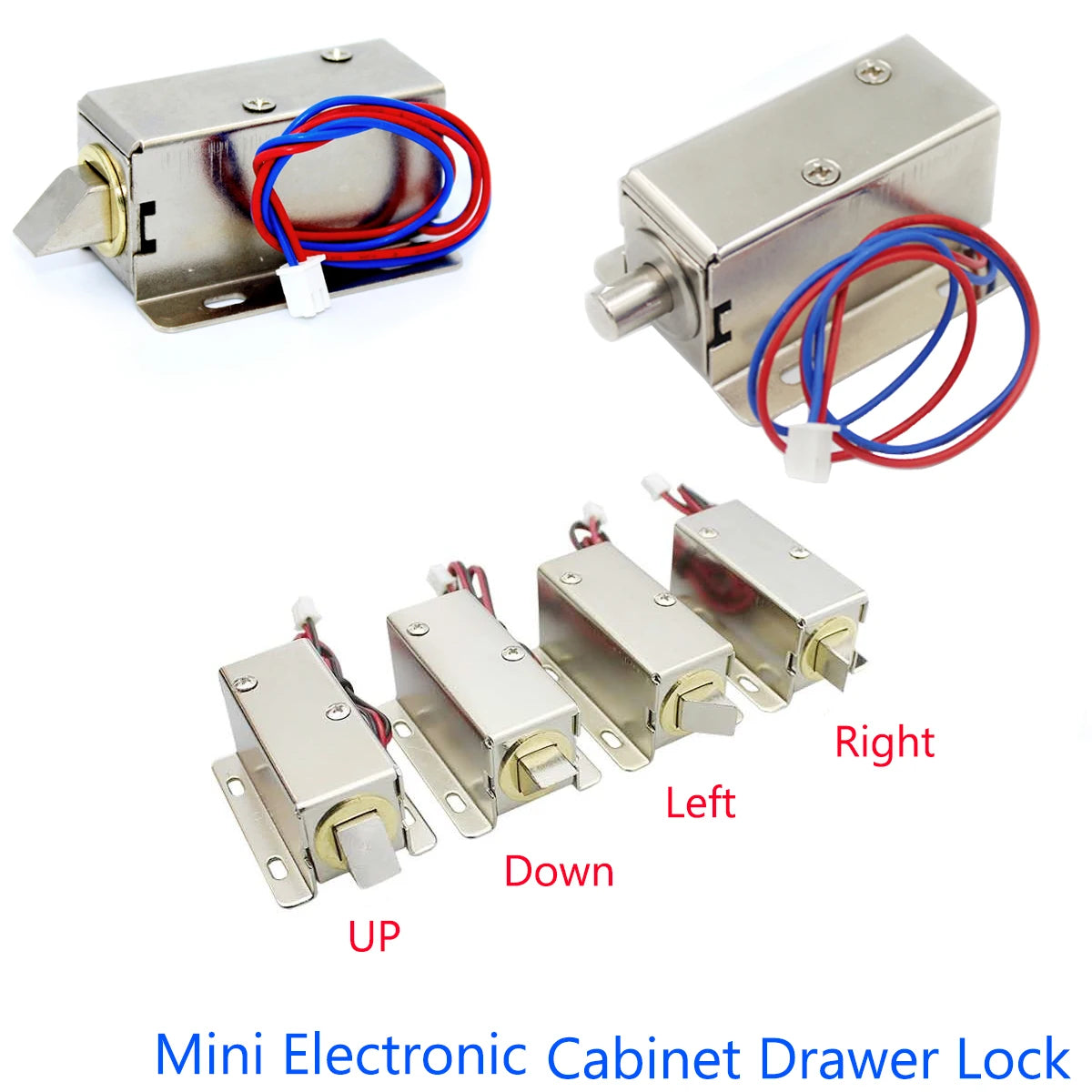Lkmini08 &ndash; Compact 12V Electric Bolt Cabinet Lock Drawer