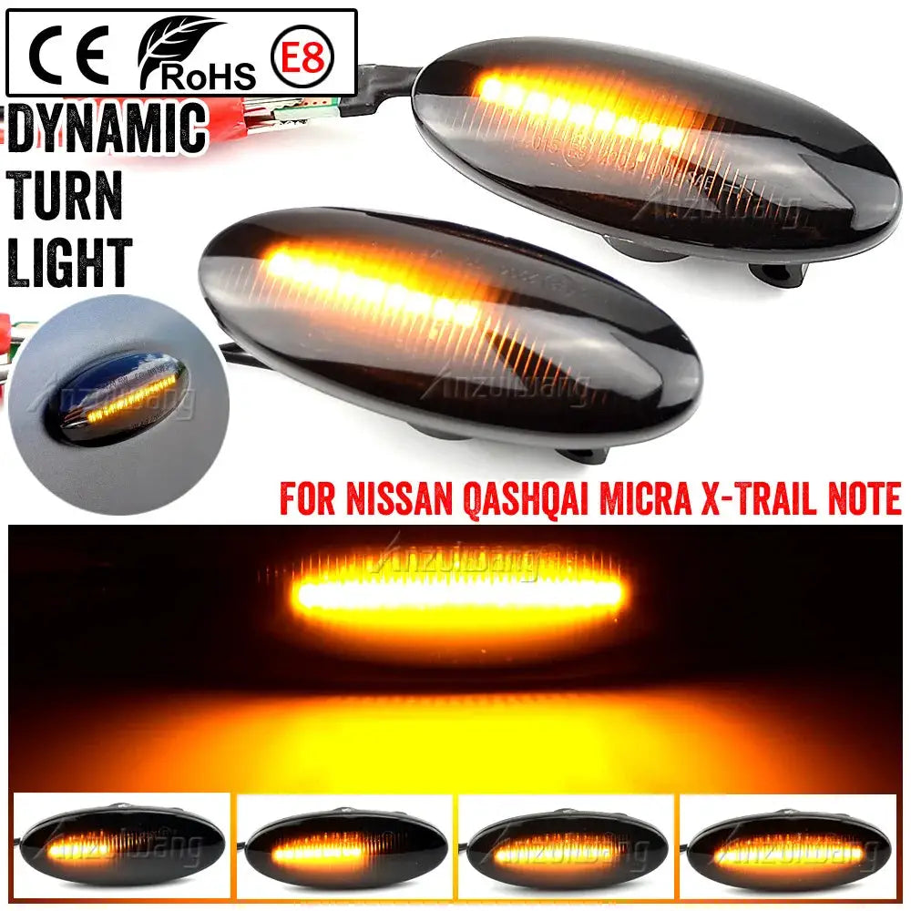 T10 LED Turn Signal Lights for Nissan Qashqai Juke Micra Note by InterCyprus Trading Ltd