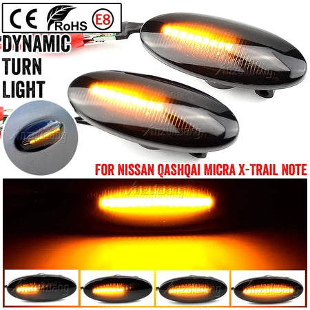 LED Side Marker Lights For Nissan Qashqai Juke Note Leaf by InterCyprus Trading Ltd