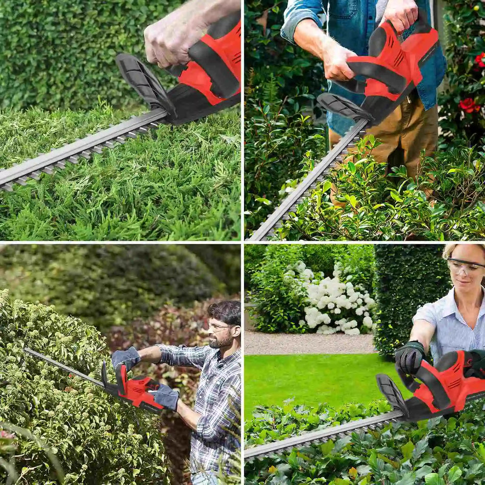 Betuyoo 21V Cordless Hedge Trimmer 22In – Dual Action Blade