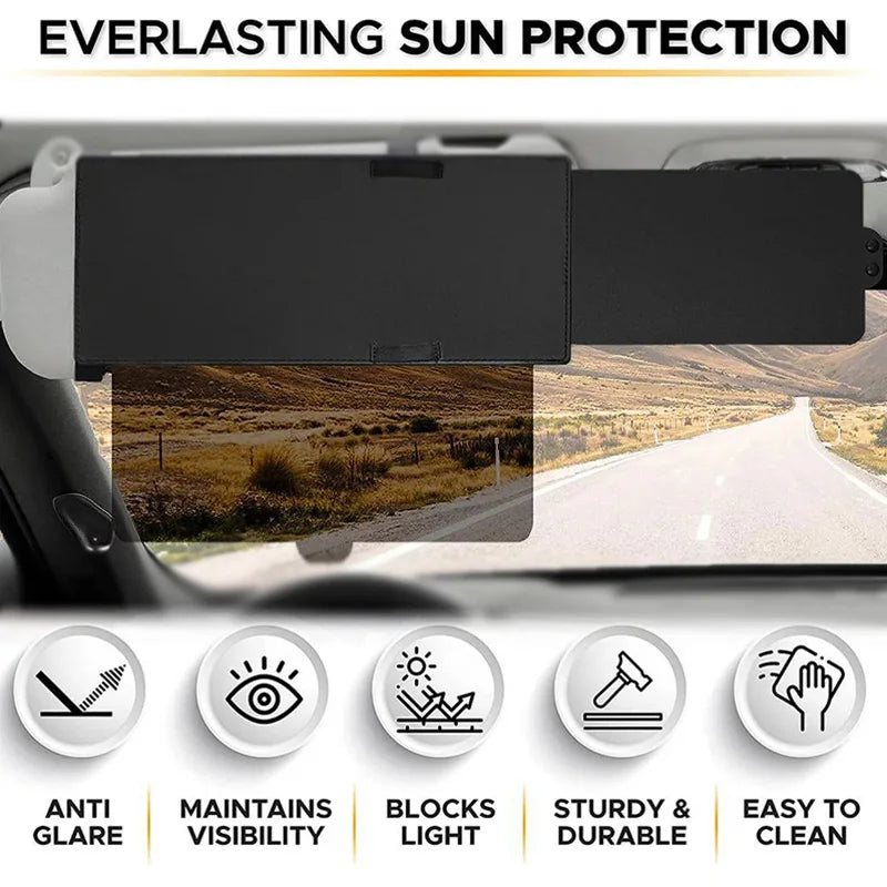 Auto Sonnenblendenverlängerung Anti-Blendblocker für UV-Strahlen, Universelle Passform