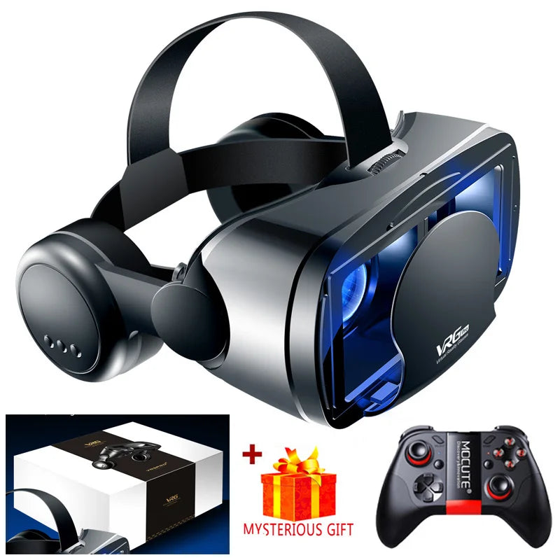 VRG Pro 3D Virtual Reality Glasses with Ipega Mocute Controller With Box 054 Remote / China