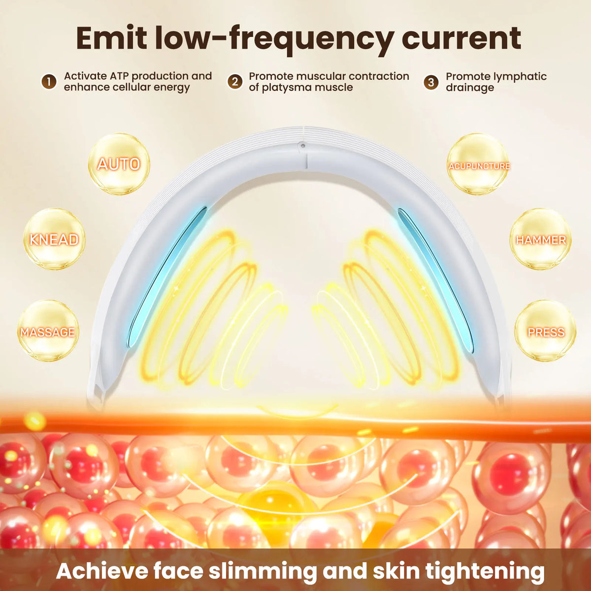 Electric V Face Lifting Beauty Device EMS Massager &ndash; Firming