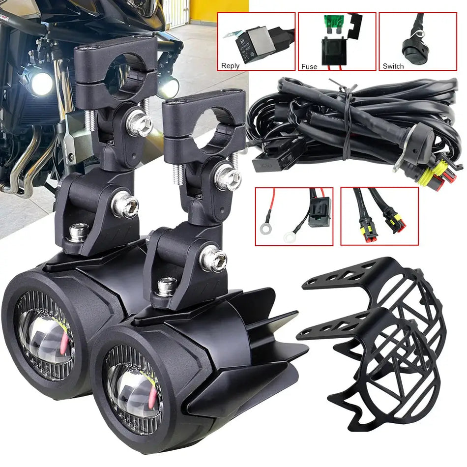 40W Motorcycle Fog Light Upgrade Auxiliary Brighter Lamp 6000K for BMW R1200GS F800GS F700GS F650 K1600 by InterCyprus Trading Ltd