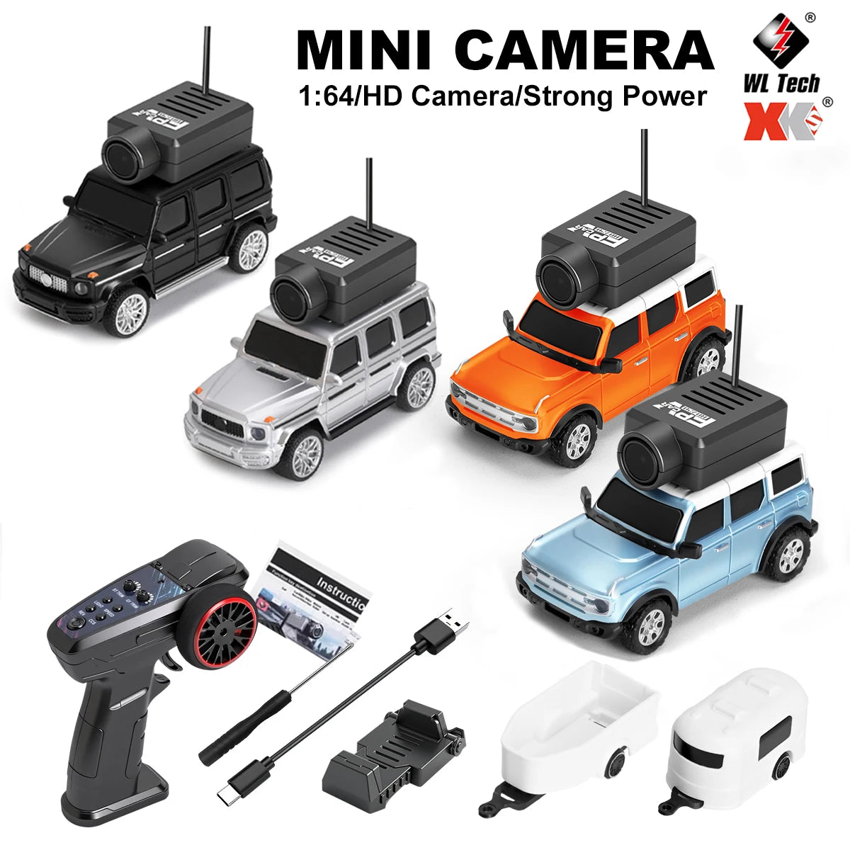 WLtoys 1/64 Mini RC Car &ndash; 720P FPV Camera For Kids Fun