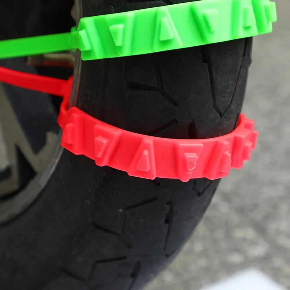 Motorcycle Anti Slip Tire Chains &ndash; Enhanced Snow Traction